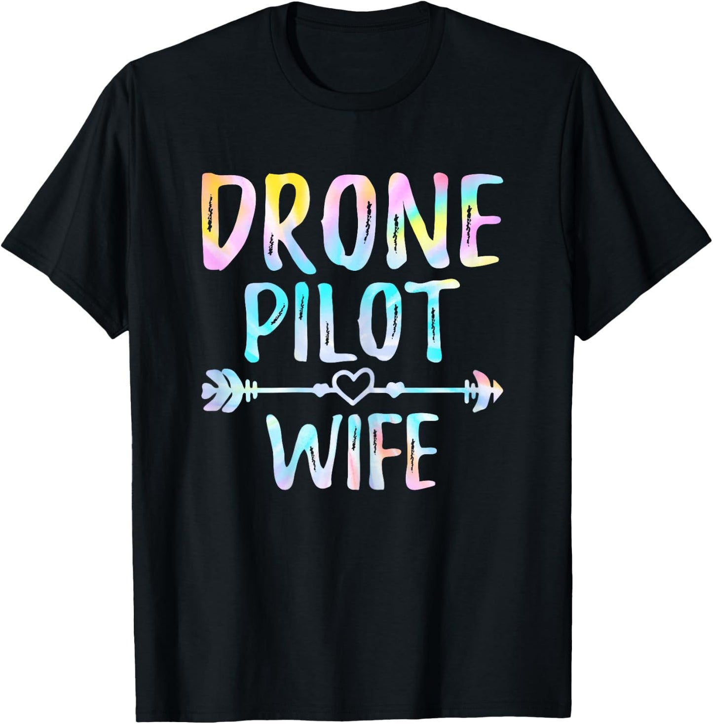 Drone Pilot Wife Drone Operator Wife Gifts FPV RC Quadcopter T-Shirt - T-Shirt | Black