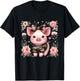 Cute Pig Camouflage Old Camo Bow Camo Coquette Bow Hunting T-Shirt - T-Shirt | Black