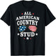 All American Country Stud Cowboy Rodeo T-Shirt - T-Shirt | Black