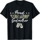Proud Coast Guard Godmother American Military Gifts T-Shirt - T-Shirt | Black