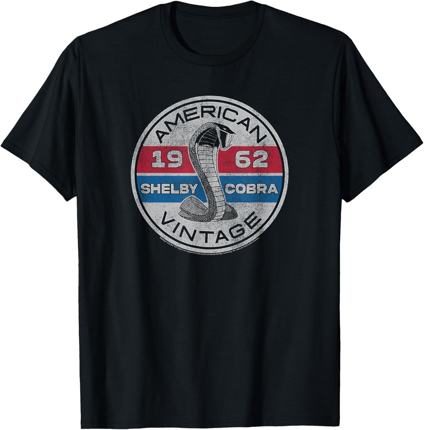 Carroll Shelby Vintage Circle T-Shirt - T-Shirt | Black