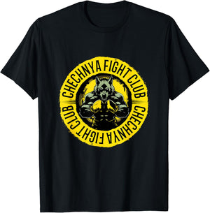 Chechnya Fight Club | Boxing Martial Arts MMA Chechen , Black, S T-Shirt - T-Shirt | Black