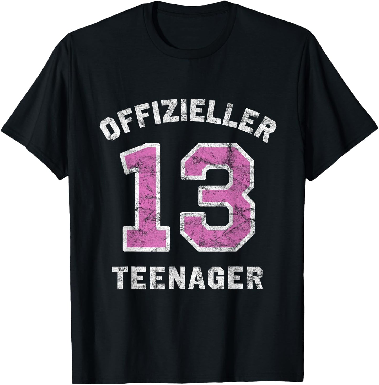 Endlich 13. Geburtstag Mädchen Offizieller Teenager T-Shirt - T-Shirt | Black