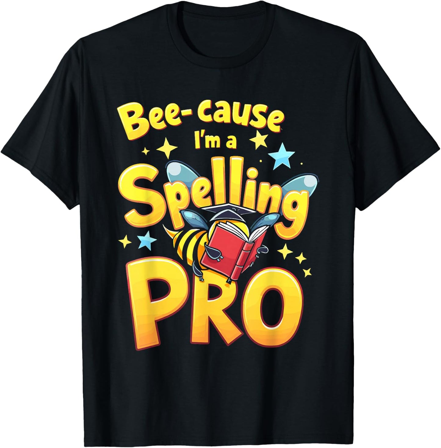 Spelling Bee Humour Spelling Champion Word Nerd Spelling T-Shirt - T-Shirt | Black