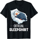 Official Sleepshirt Cute Sleeping Puffin Animal Lover Pajama T-Shirt - T-Shirt | Black