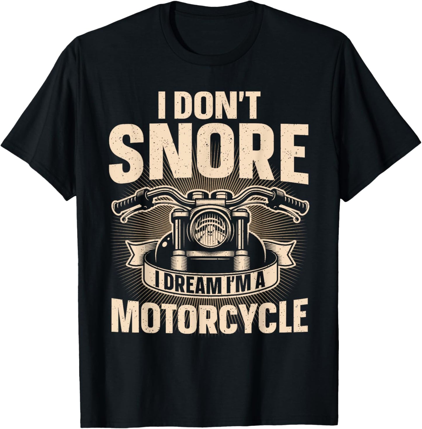 Funny Motorcycle Design Dad Biker Motorcycle Lover T-Shirt - T-Shirt | Black