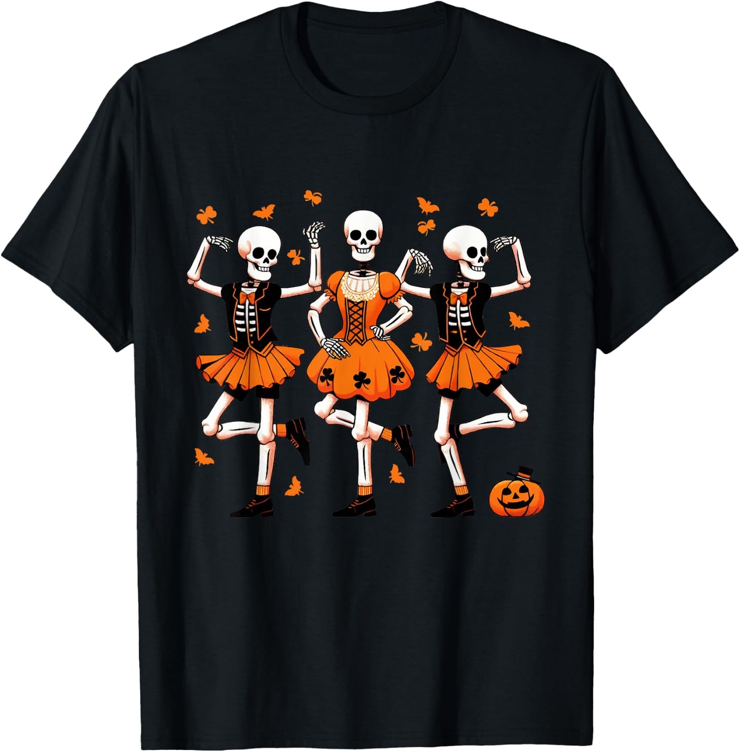 Irish Dancing Skeletons Spooky Dance Halloween Women's T-Shirt - T-Shirt | Black
