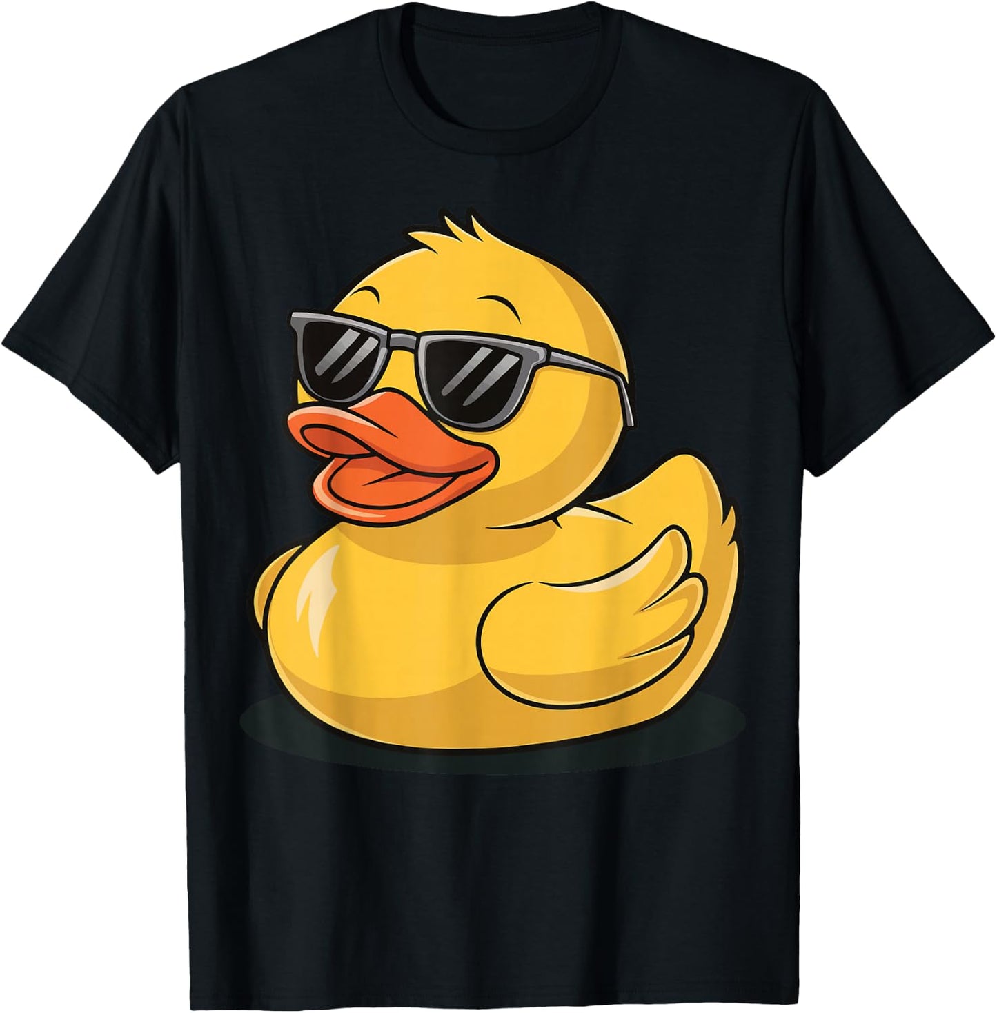 Rubber Duck with Sunglasses T-Shirt - T-Shirt | Black