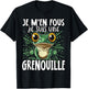 Je M'en Fous Je Suis Une Grenouille - Cute Frog , Black, S T-Shirt - T-Shirt | Black