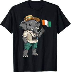 Ivory Coast Flag Cote D'Ivoire Ivorian Roots T-Shirt - T-Shirt | Black