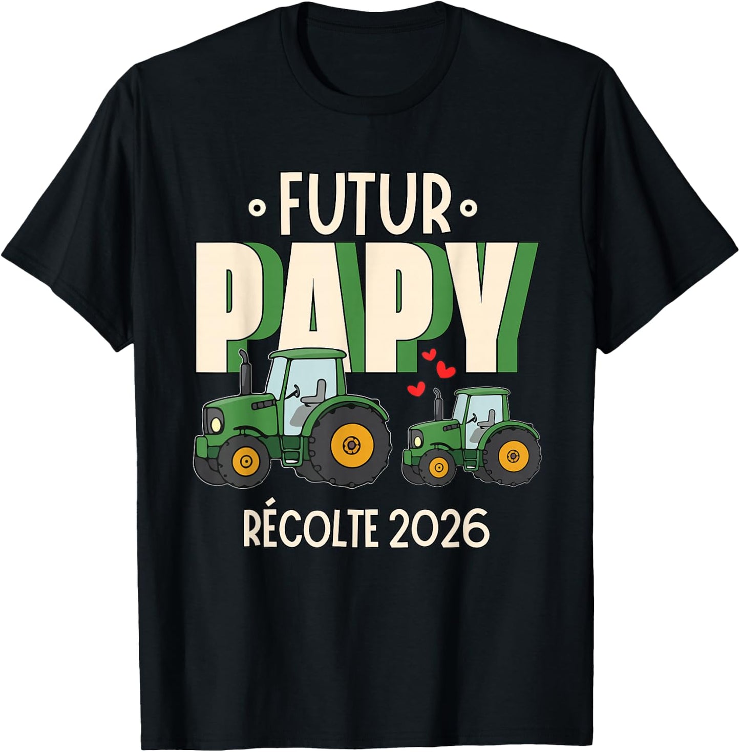 Gift Future Grandpa 2026 Announcement Future Grandpa Farmer T-Shirt - T-Shirt | Black