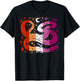 Mystical Snake with Stars and Lesbian Pride Magic T-Shirt - T-Shirt | Black