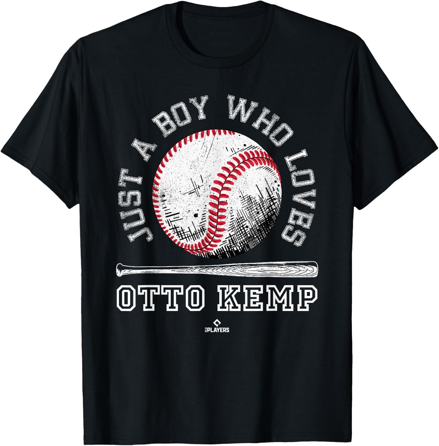 Boy Who Loves Otto Kemp Prospect Baseball Fan Gear T-Shirt - T-Shirt | Black