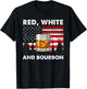 Red White And Bourbon Patriotic American USA Flag Men T-Shirt - T-Shirt | Black