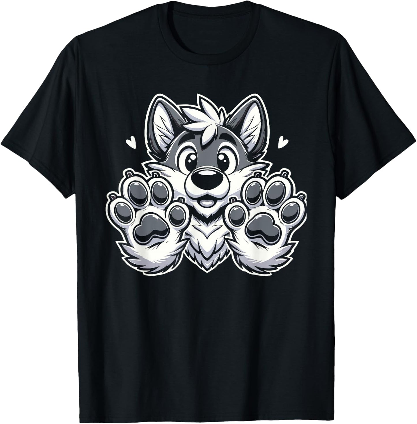 Fursuit Enthusiast Costume Design Furry Art Furry Culture , black T-Shirt - T-Shirt | Black