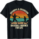 Grandpa and Grandson Baseball Buddies for Life T-Shirt - T-Shirt | Black
