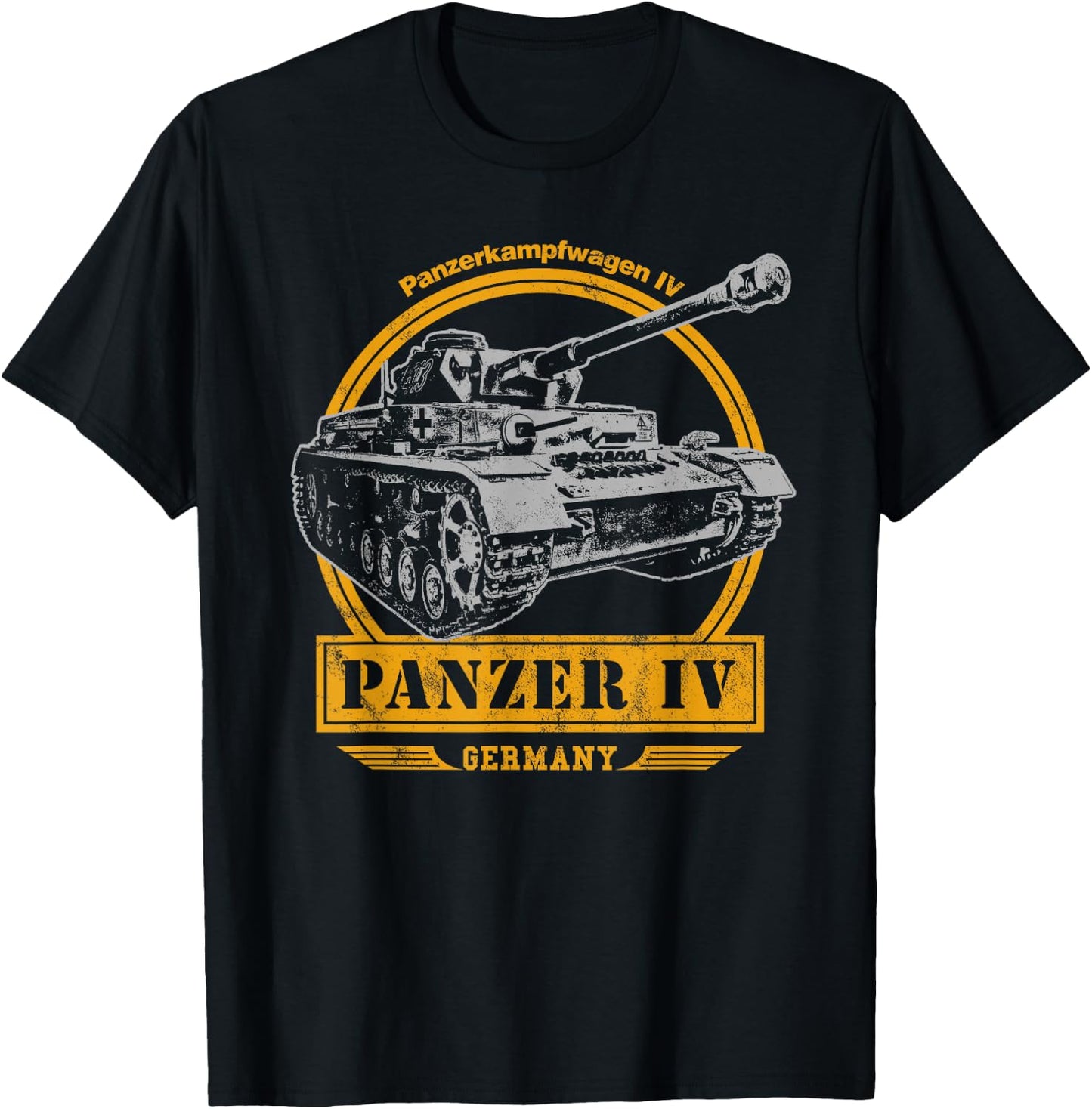 Panzer IV WW2 Tank T-Shirt - T-Shirt | Black