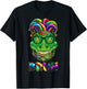 Funny Alligator Bruh Mardi Gras Costume Teens Boys Kids T-Shirt - T-Shirt | Black