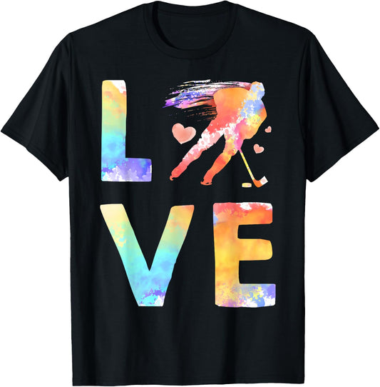Funny Hockey Design For Kids Men Women Ice Hockey Players T-Shirt - T-Shirt | Black