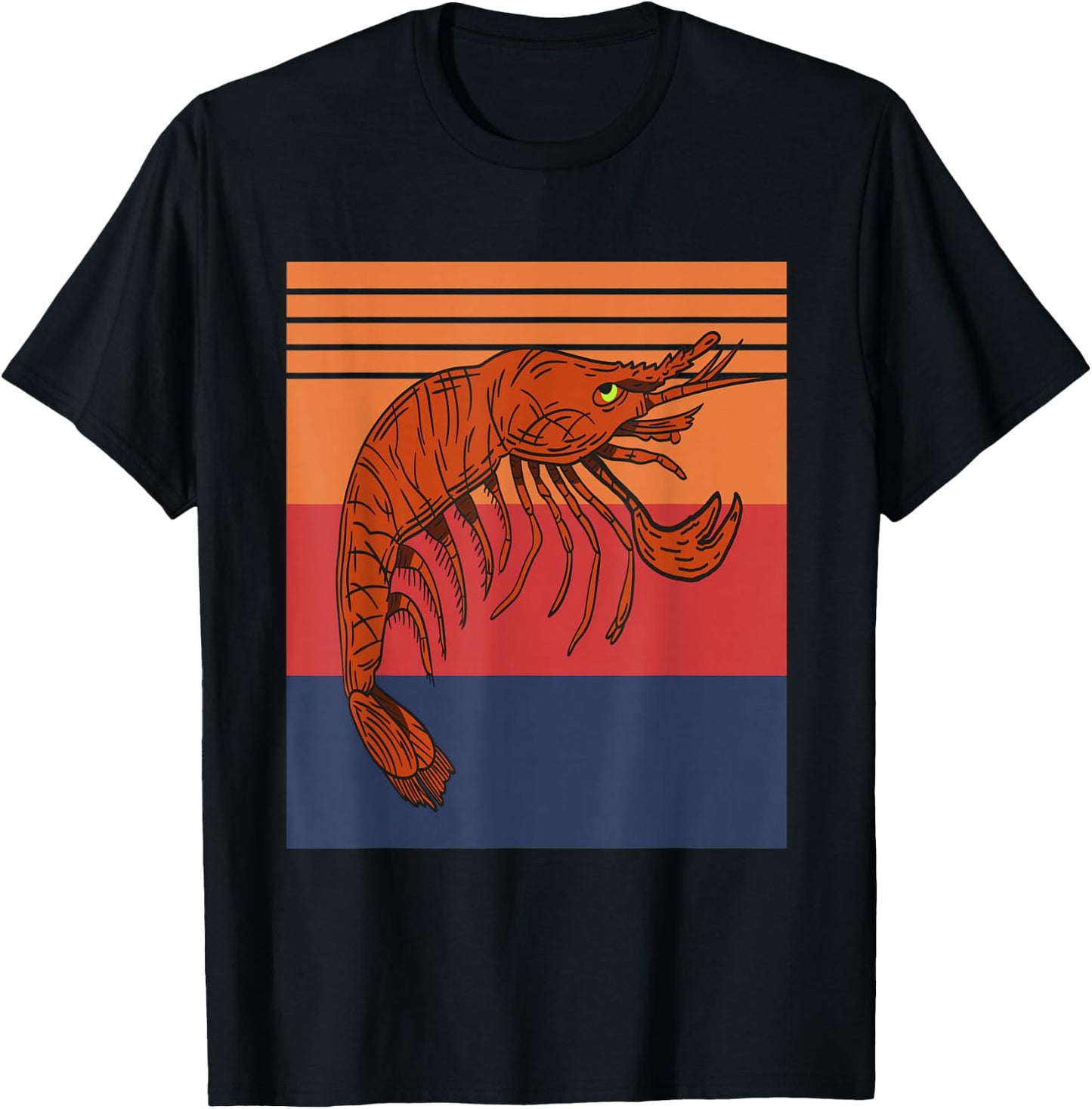 Retro Vintage Pistol Shrimp Collector Designs Present T-Shirt - T-Shirt | Black
