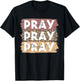 Pray On It Pray Over It Pray Through It Leopard Christian T-Shirt - T-Shirt | Black