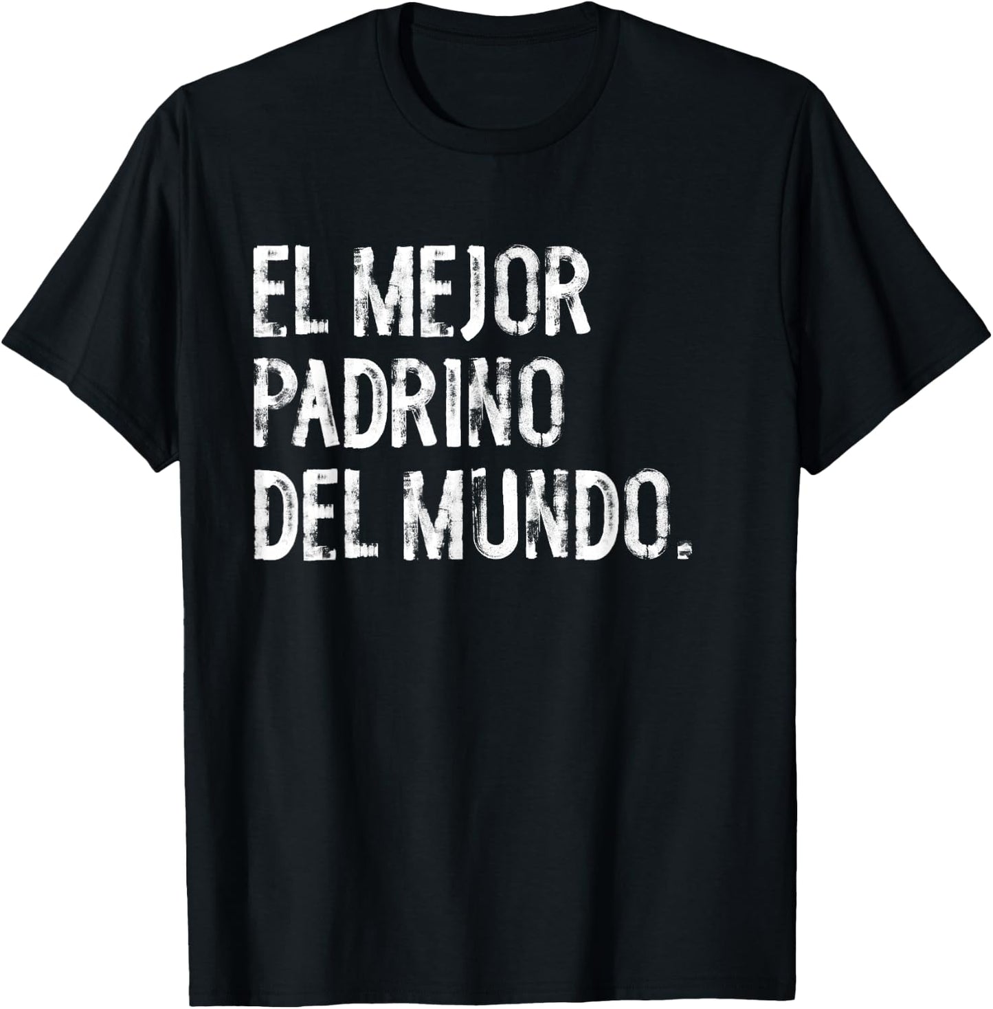 El Mejor Padrino Del Mundo Funny Spanish Mexican Godfather T-Shirt - T-Shirt | Black