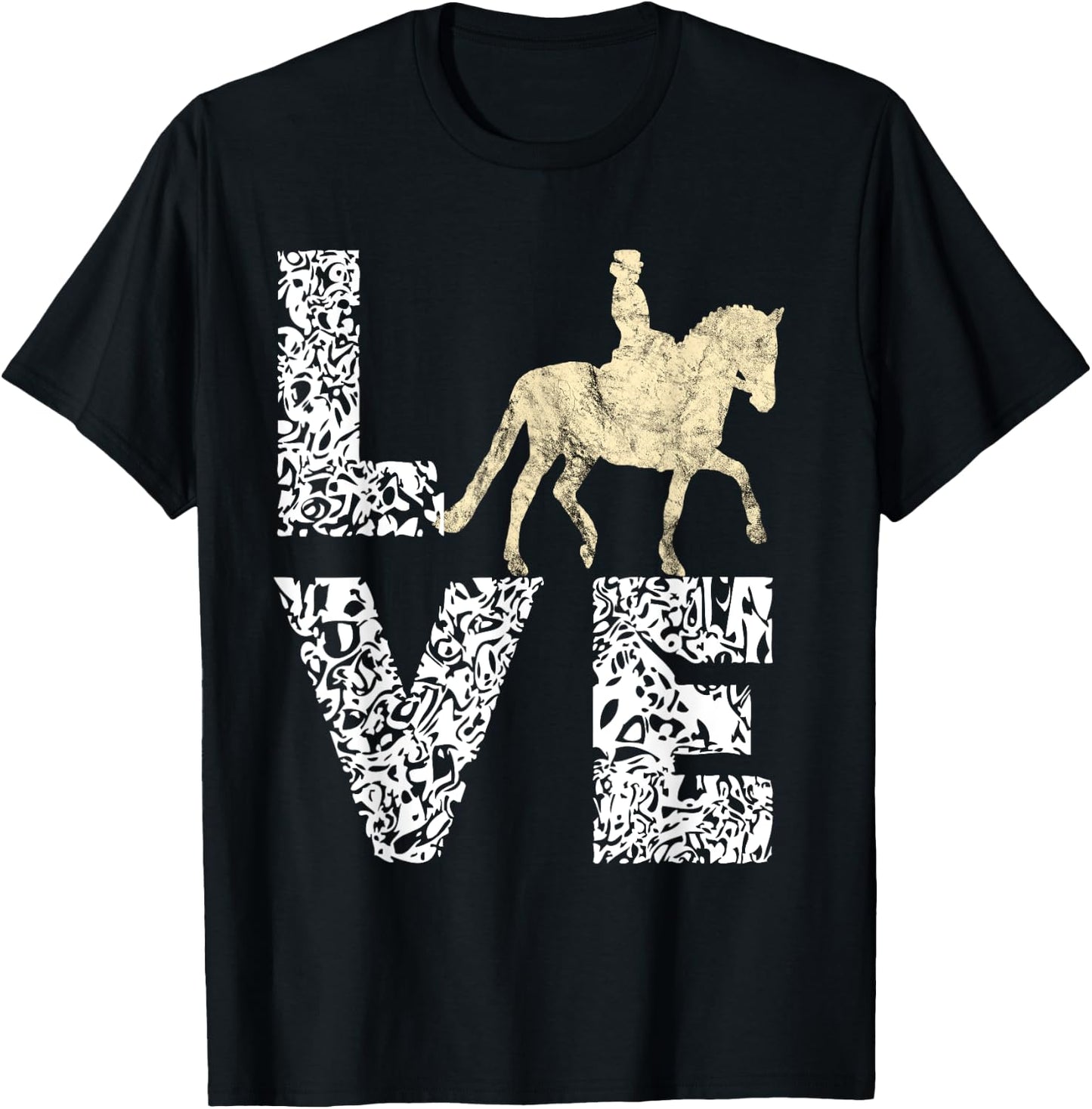 Equestrian Dressage Horse Riding Lover Prance Ride T-Shirt - T-Shirt | Black