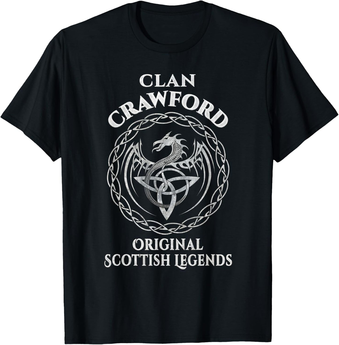 Crawford Original Scottish Legends - Crawford Family T-Shirt - T-Shirt | Black
