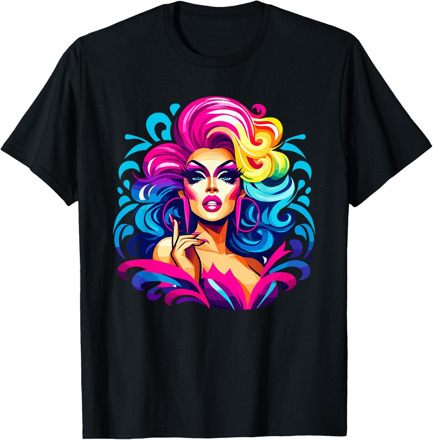 Drag Queen Culture Drag Performer Drag Queen Community , Black, S T-Shirt - T-Shirt | Black