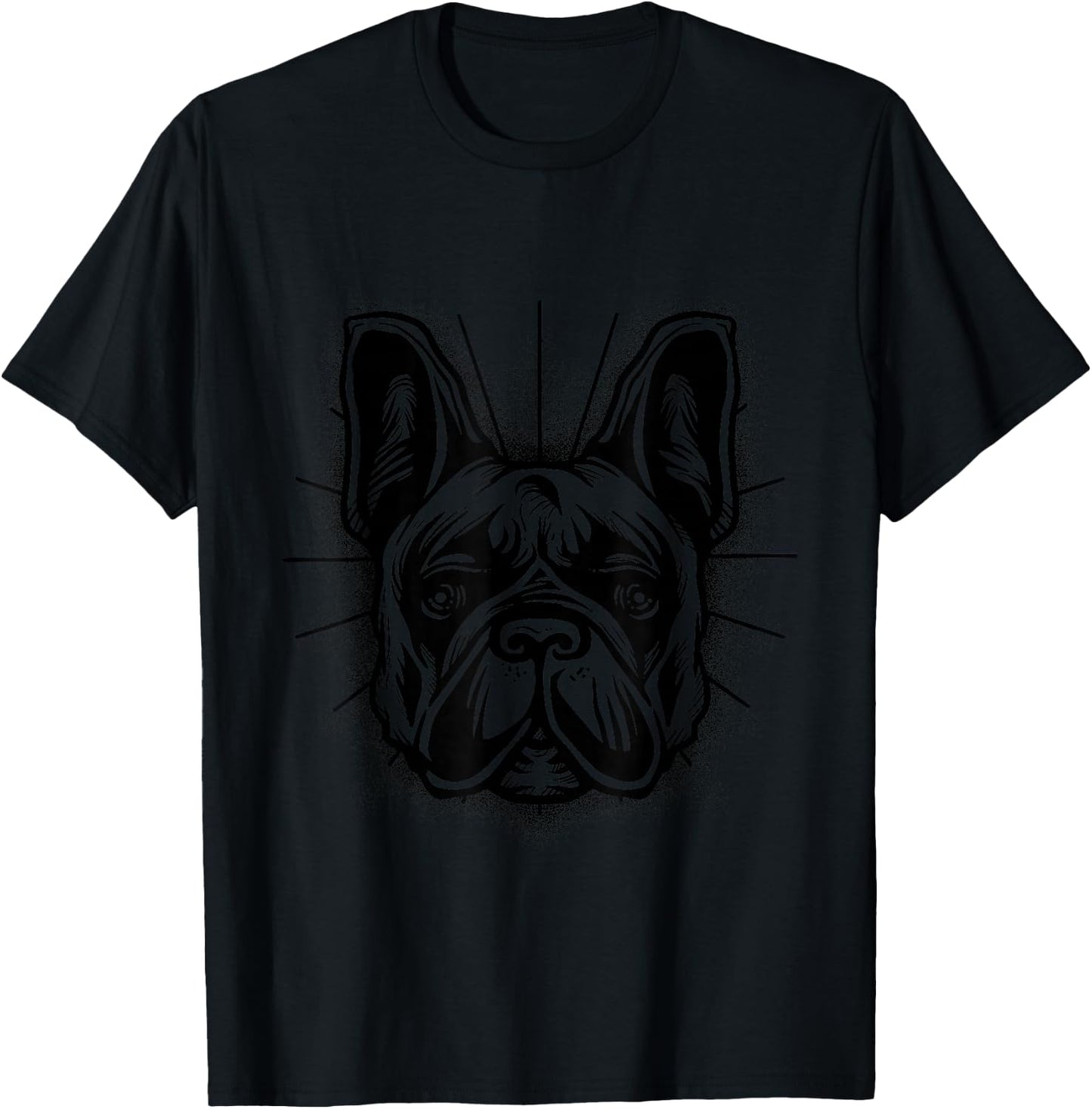 Französische Bulldogge Herren Damen Frenchie Hund T-Shirt - T-Shirt | Black