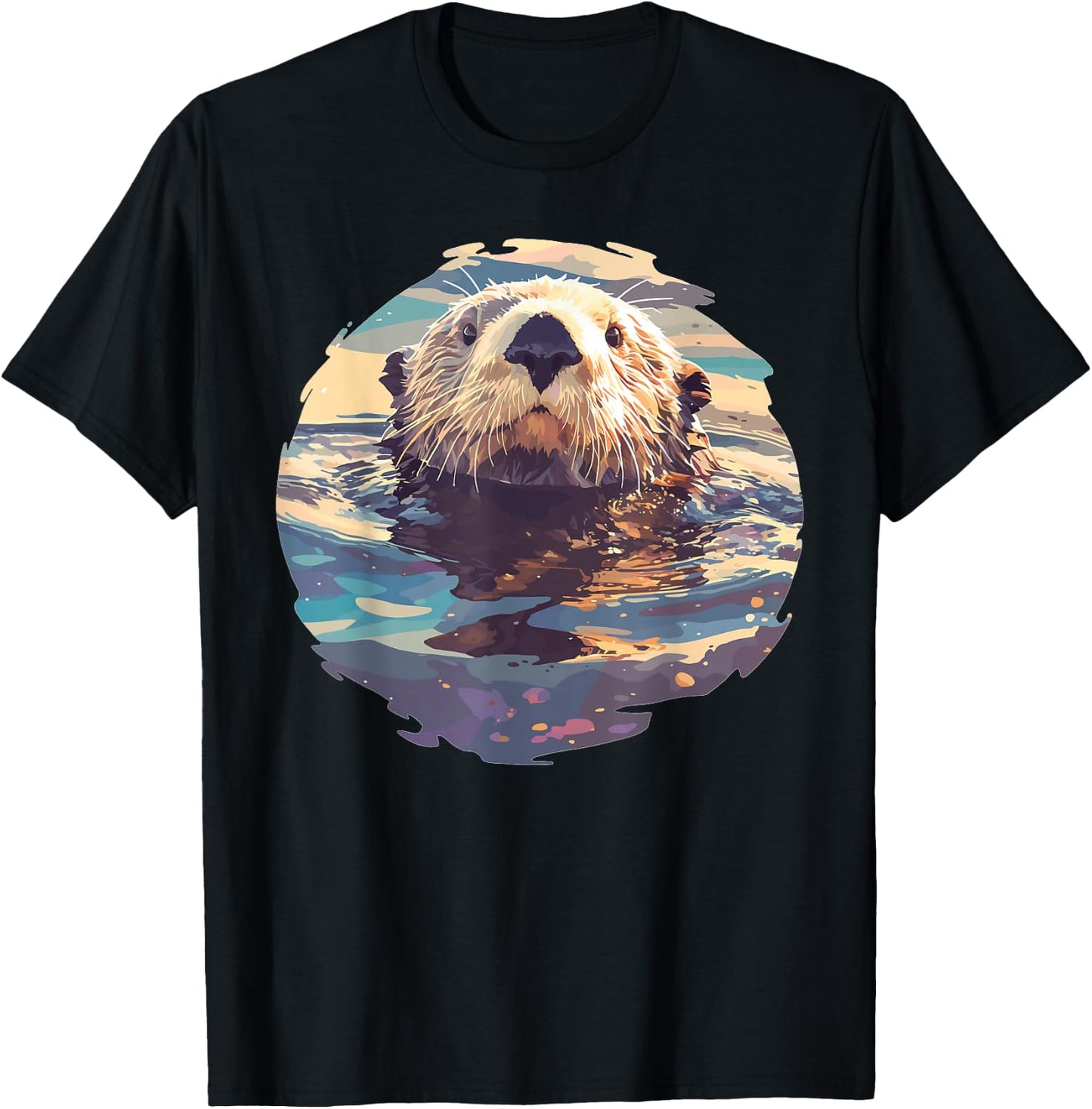 Sea Otters Sea Otter T-Shirt - T-Shirt | Black
