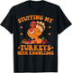 Stuffing my Turkeys with Knowledge Teacher Life Thanksgiving T-Shirt - T-Shirt | Black