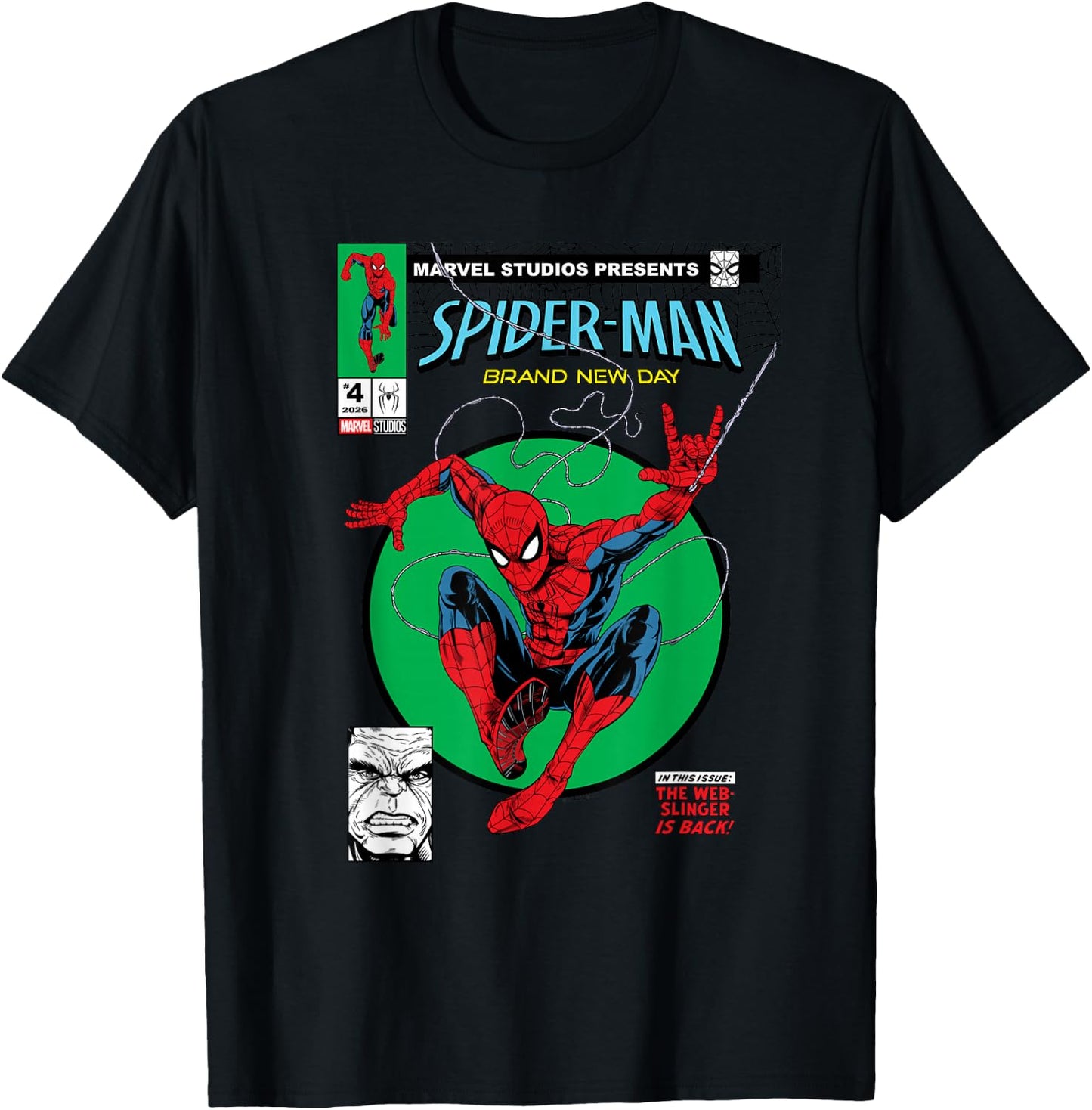 Marvel Spider-Man: New Day The Web-Slinger is Back T-Shirt - T-Shirt | Black