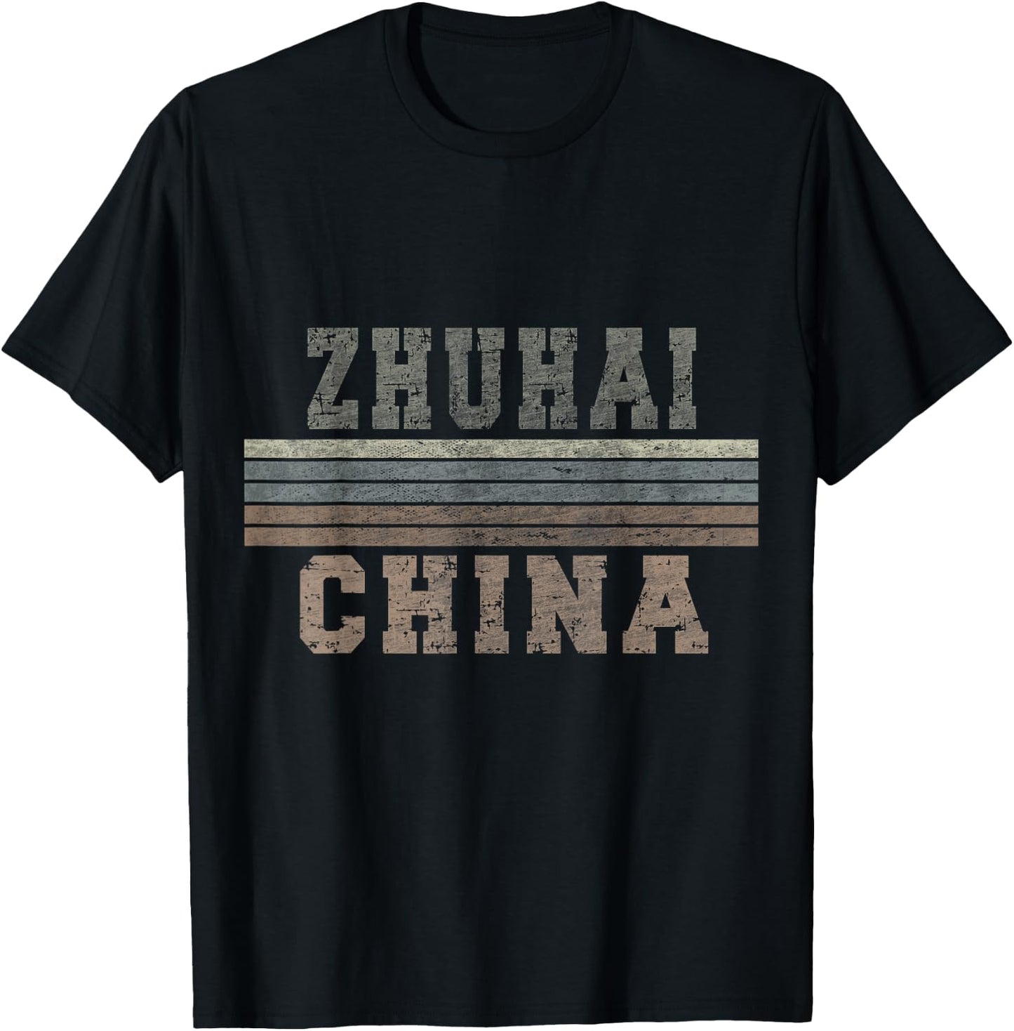 Retro Zhuhai, China T-Shirt - T-Shirt | Black