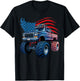 4th of July Monster Truck American Flag Boys Kids Toddler T-Shirt - T-Shirt | Black