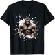 Gorilla with Muscles | Workout Gym Bodybuilding T-Shirt - T-Shirt | Black