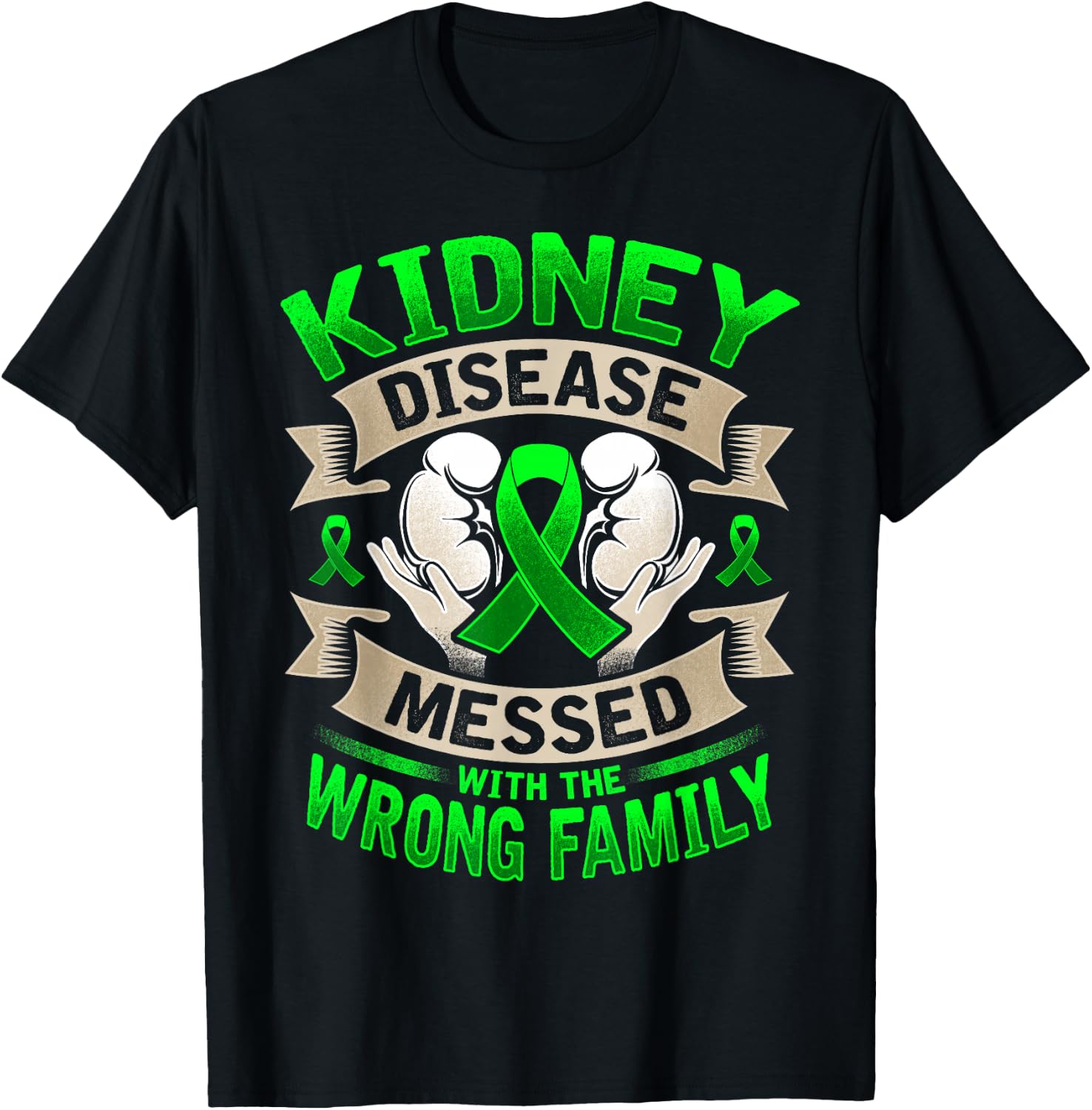 Kidney Disease Awareness T-Shirt - T-Shirt | Black