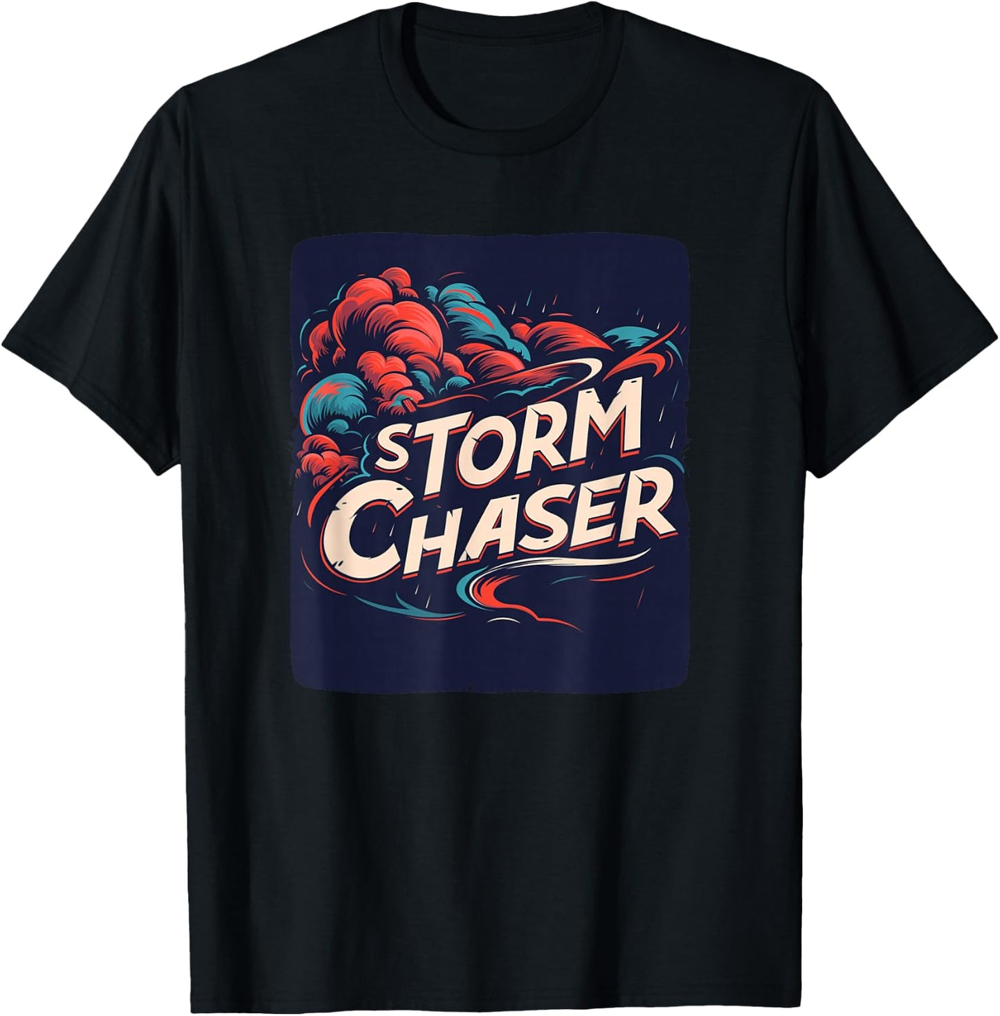 Storm Chaser with colorful Clouds Costume T-Shirt - T-Shirt | Black
