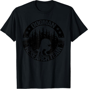 Cryptid Dogman Research Team Women Cryptozoology T-Shirt - T-Shirt | Black
