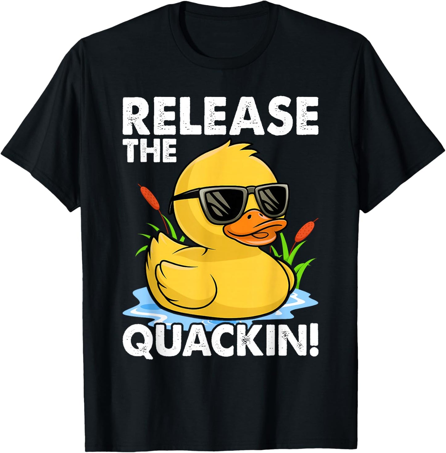 Release The Quackin - Duck Lover T-Shirt - T-Shirt | Black