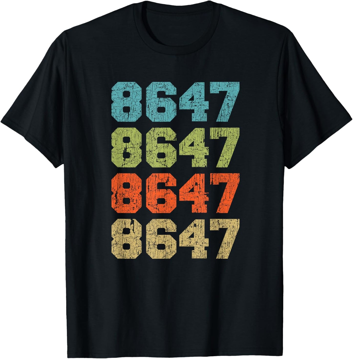 86 47 Anti Trump Funny T-Shirt - T-Shirt | Black