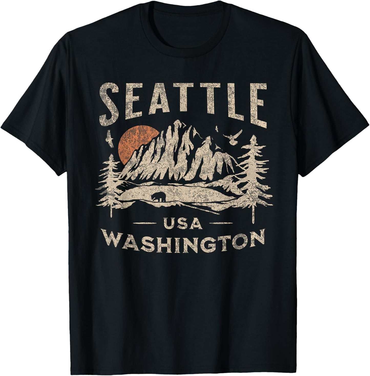 Seattle T-Shirt - T-Shirt | Black