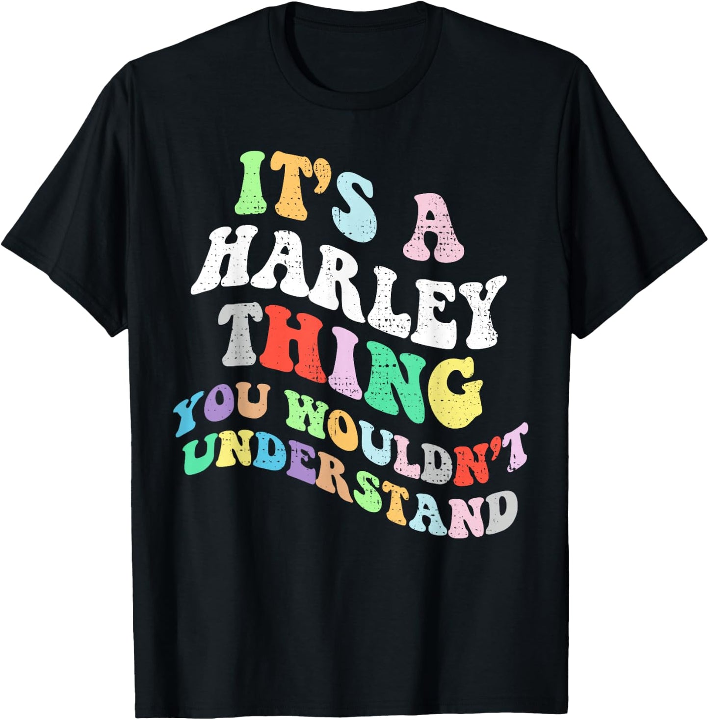 Retro Groovy Its a Harley Thing You Wouldnt Understand T-Shirt - T-Shirt | Black