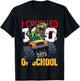 I Crushed 100 Days of School Dinosaur Monster Truck T-Shirt - T-Shirt | Black