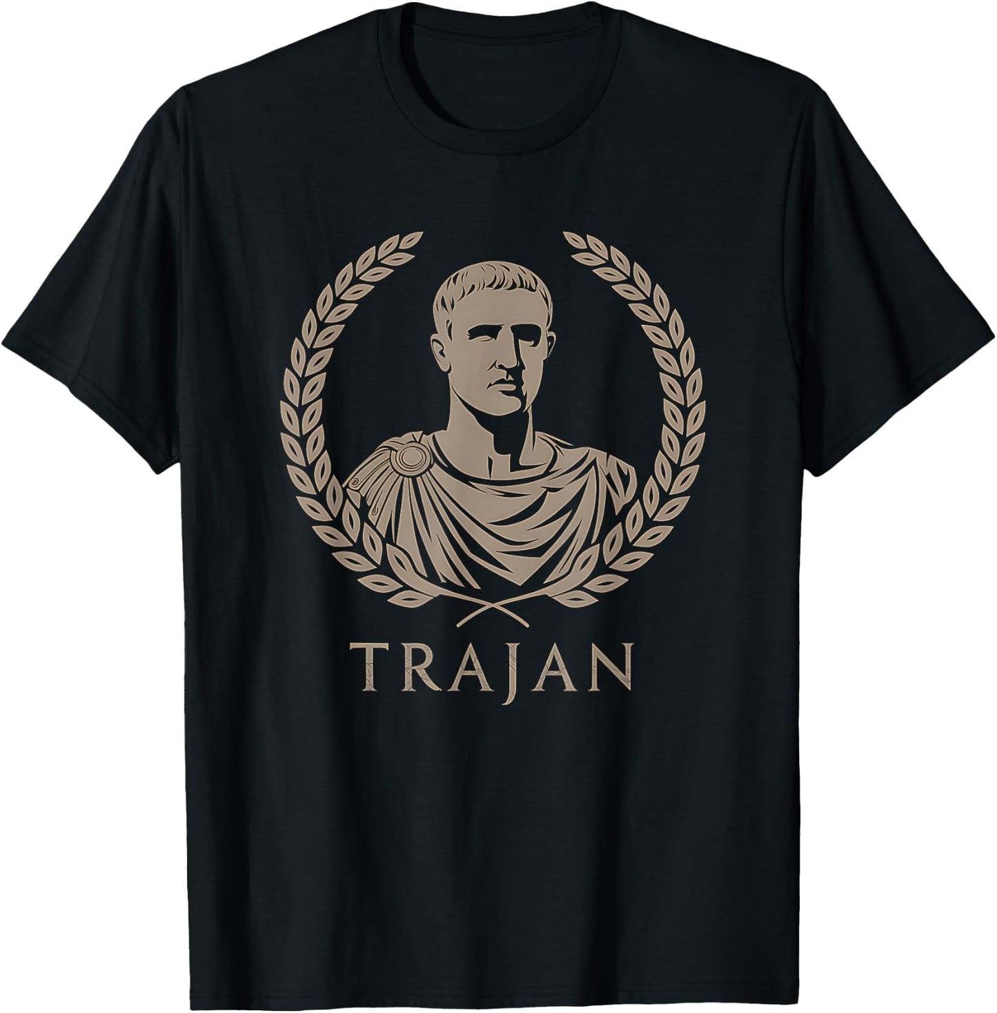 Trajan Roman Emperor T-Shirt - T-Shirt | Black