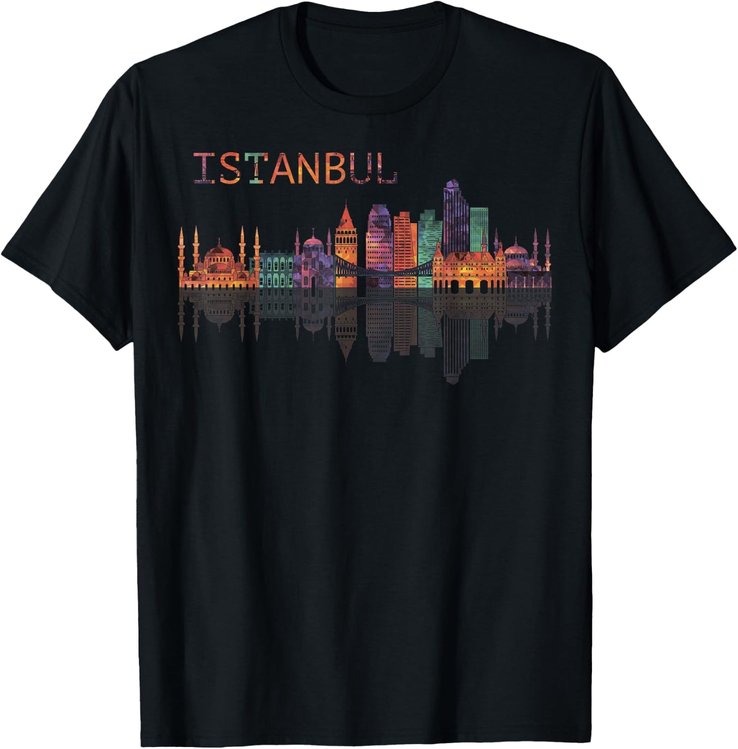 Travel Europe Asia Istanbul Turkey Turkish Beach Vacation T-Shirt - T-Shirt | Black