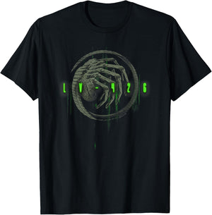 Aliens Lv-Fourtwentysix Iconic Facehugger Neon Chest Poster T-Shirt - T-Shirt | Black