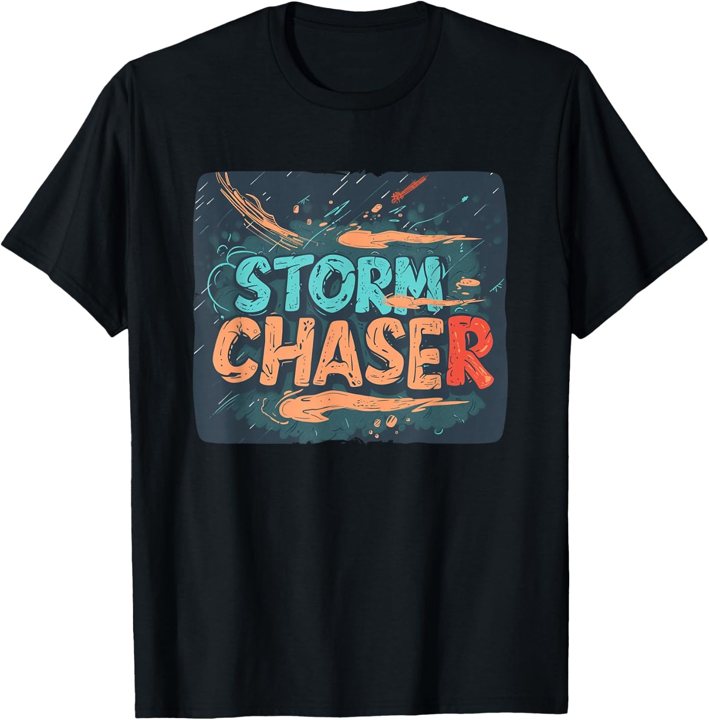 Multicolor Storm Chaser Costume for Adults and Kids T-Shirt - T-Shirt | Black