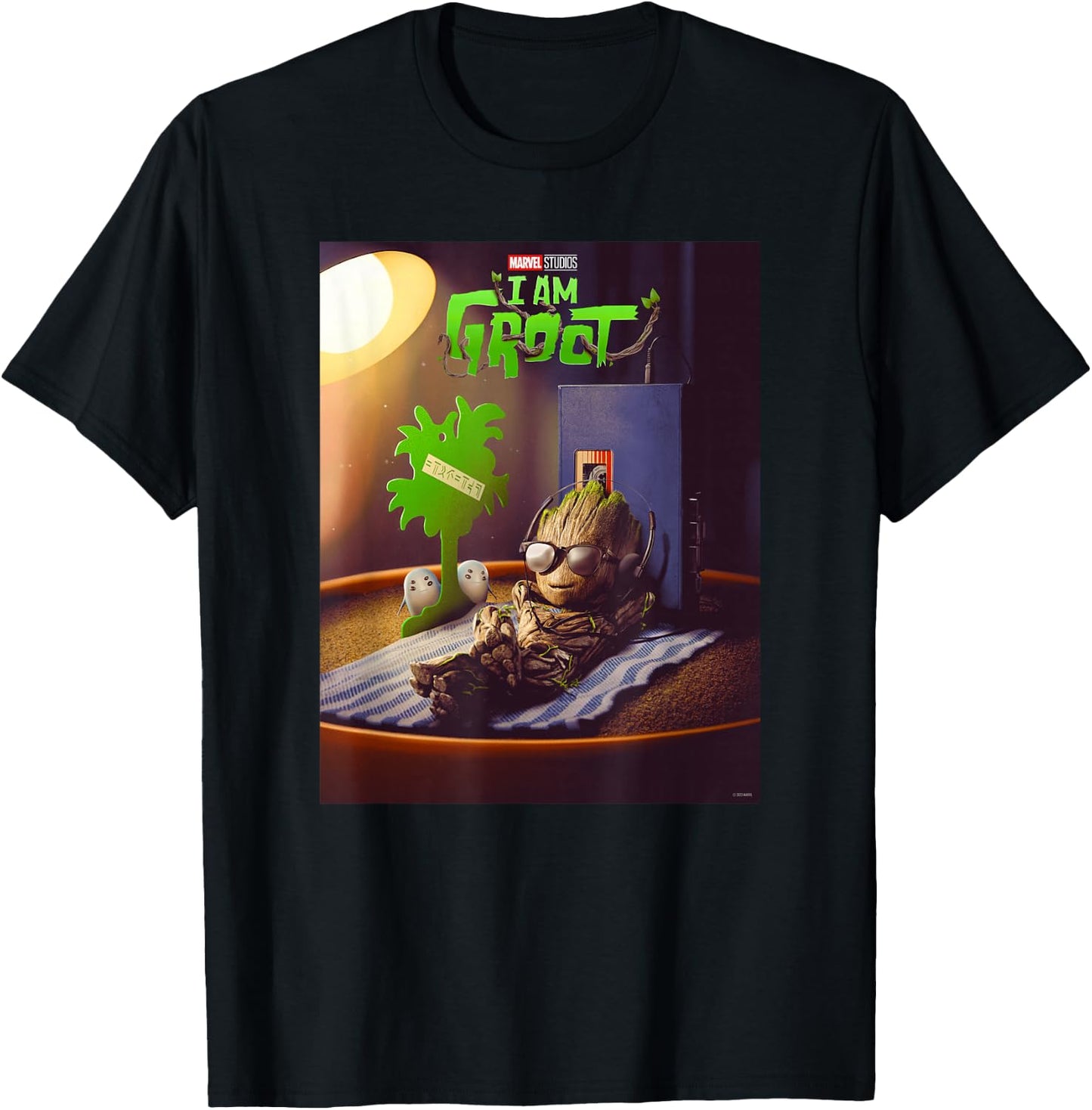 Marvel Studios I Am Groot Poster , black T-Shirt - T-Shirt | Black