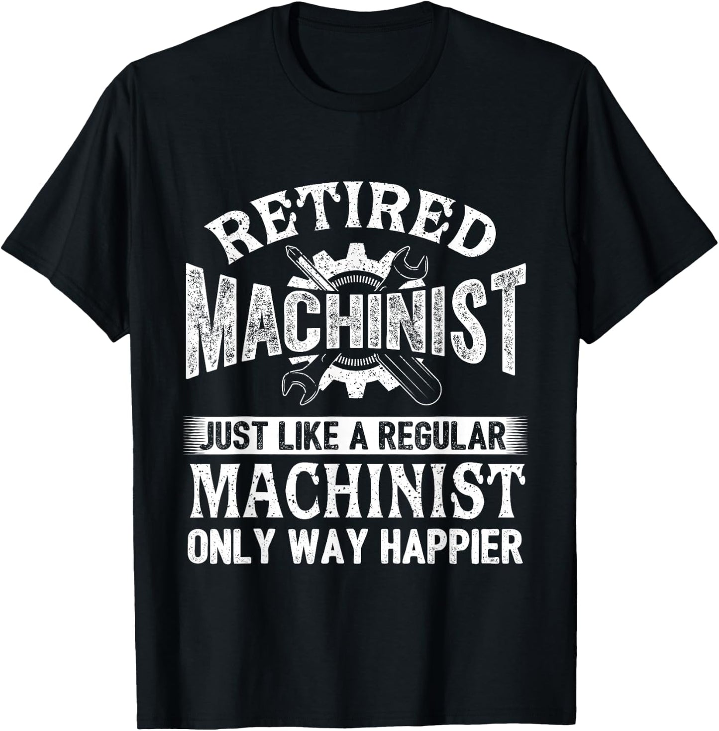 Retired Machinist - Retirement CNC Machine Operator T-Shirt - T-Shirt | Black